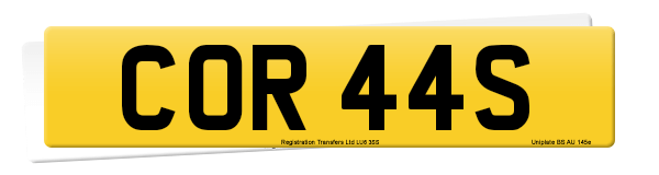 Registration number COR 44S